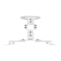 Aisens Soporte Universal Giratorio - Inclinable de Techo para Proyector - Hasta 13.5Kg - Color Blanco