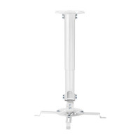 Aisens Soporte Universal Giratorio - Inclinable y Extensible de Techo para Proyector - Hasta 13.5Kg - Color Blanco