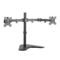 Cromad Soporte de Mesa con Brazos Articulados para 2 Monitores de 13"-32" - Giratorio e Inclinable - Gestion de Cables - VESA 100x100mm