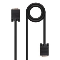 Nanocable Cable SVGA HDB15 Macho a HDB15 Macho 5m - Color Negro
