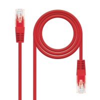 Nanocable Cable de Red Latiguillo Cruzado RJ45 Cat.5e UTP AWG24 1m - Color Rojo