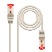 Nanocable Cable de Red Latiguillo Flexible RJ45 Cat.6 SSTP PIMF AWG26 1m - Color Gris