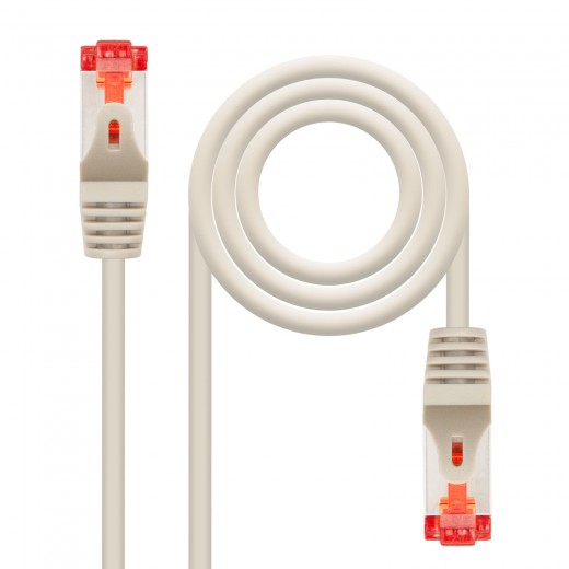 Nanocable Cable de Red Latiguillo Flexible RJ45 Cat.6 SSTP PIMF AWG26 10m - Color Gris