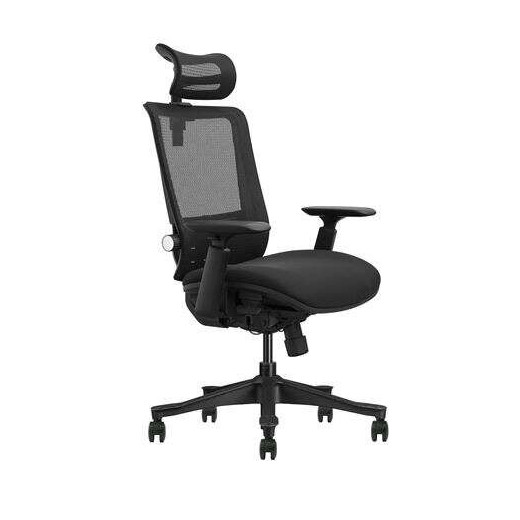 Cromad Senior SE1100 Silla de Oficina - Altura y Profundidad de Asiento Ajustable - Reposacabezas