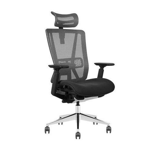 Cromad Senior SE1200 Silla de Oficina - Altura Ajustable con Elevador de Gas de Grado 4 - Reposacabezas