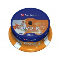 Verbatim DVD-R Printables 16x 4.7GB (Tarrina 25 Uds)