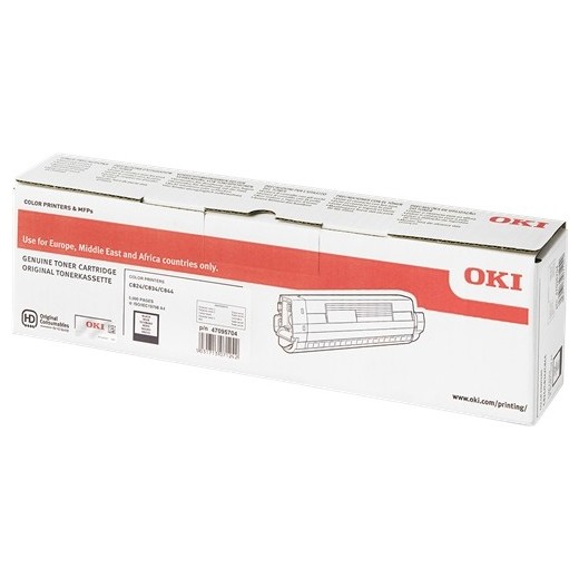 OKI C824/C834/C844 Negro Cartucho de Toner Original - 47095704