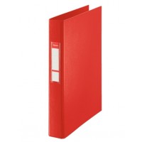 Esselte Carpeta de Anillas - Formato Folio - Capacidad para 190 Hojas - 2 Anillas de 25mm - Color Rojo