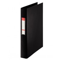 Esselte Carpeta de Anillas - Formato Folio - Capacidad para 190 Hojas - 2 Anillas de 25mm - Color Negro