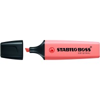 Stabilo Boss 70 Pastel Rotulador Marcador Fluorescente - Trazo entre 2 y 5mm - Recargable - Tinta con Base de Agua - Color Melo