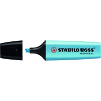 Stabilo Boss 70 Rotulador Marcador Fluorescente - Trazo entre 2 y 5mm - Recargable - Tinta con Base de Agua - Color Azul Fluore