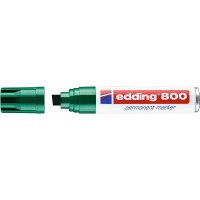 Edding 800 Rotulador Permanente - Punta Biselada - Trazo entre 4 y 12 mm. - Recargable - Secado Instantaneo - Color Verde