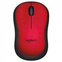 Logitech M220 Silent Raton Inalambrico 1000dpi - Silencioso - 3 Botones - Uso Ambidiestro - Color Rojo