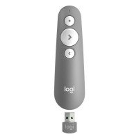 Logitech R500 Presentador Laser Inalambrico - Radio de Accion 20m - Color Gris