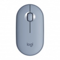 Logitech Pebble M350 Raton Inalambrico USB 1000dpi - 3 Botones - Uso Ambidiestro - Color Azul