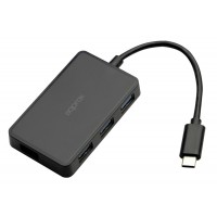 Approx Hub USB-C con 4 Puertos USB 3.2 - Velocidad de hasta 5Gbps - Color Negro