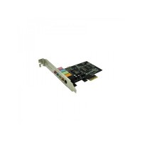 Approx Tarjeta de Sonido PCI-E - Envolvente 3D 5.1 - 5 conectores Jack 3.5mm - Chip C-Media CM8738 PCI-6CH-LX