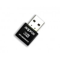 Approx Adaptador Nano USB WiFi Inalambrico - Hasta 300Mbps - Chipset Realtek 8192EU