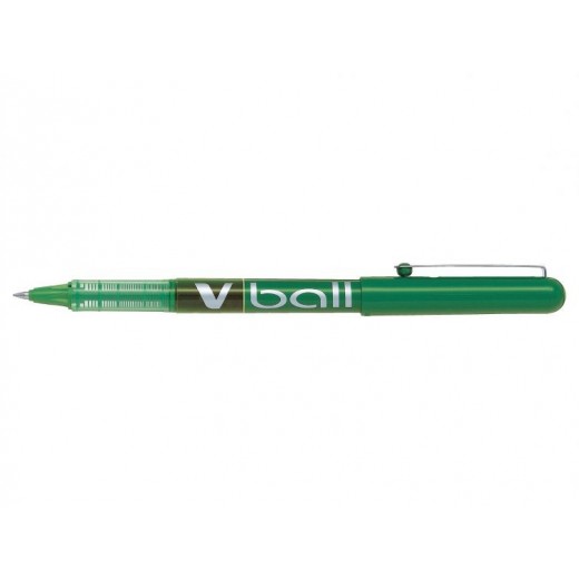 Pilot Boligrafo de tinta liquida V Ball 05 Rollerball - Punta de bola redonda 0.5mm - Trazo 0.3mm - Color Verde