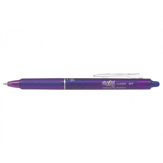 Pilot Boligrafo de gel borrable retractil Frixion Clicker - Punta de bola redonda 0.7mm - Trazo 0.4mm - Grip ergonomico - Color