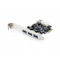 Conceptronic Tarjeta PCI Express con 3 Puertos USB 3.0 Delanteros y 1 Puerto USB 3.0 Interno