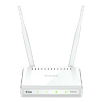 D-Link Punto de Acceso Wireless N - Puerto RJ45 - 2 Antenas Externas - Boton WPS - Color Blanco