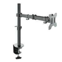 Tooq Soporte de Mesa con Brazo Articulado para Monitor de 13"-32" - Giratorio e Inclinable - Gestion de Cables - Peso Max 8kg - VESA 100x100mm - Color Negro