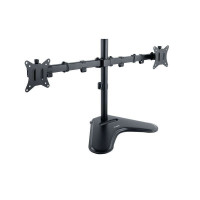 Tooq Soporte de Mesa con Brazos Articulados para 2 Monitores de 17"-32" - Giratorio e Inclinable - Peso Max 9kg x Brazo - VESA 100x100mm