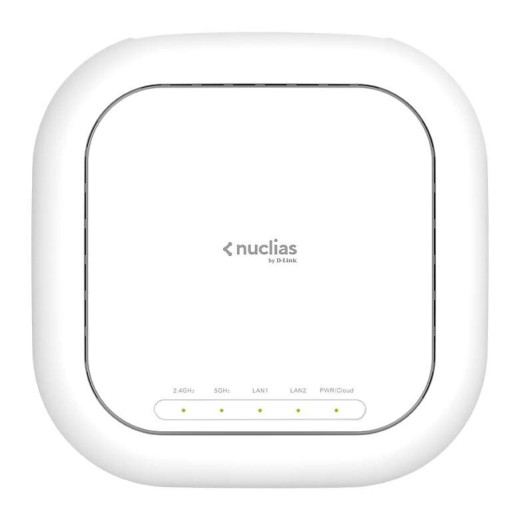 D-Link Punto de Acceso Nuclias AC1900 Wave 2 WiFi Doble Banda - Gestionado en la Nube - 2x 10/100/1000Mbps Ethernet PoE