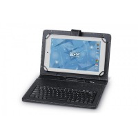 3GO CSGT27 Funda para Tablet 10 pulgadas con Teclado USB Negra