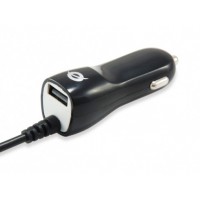 Conceptronic Cargador de Coche 1XUSB(5V/2.4A) 1XCable Micro USB(5V2.4) - 12-24V/DC - Color Negro