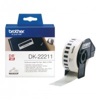 Brother DK22211 - Etiquetas Originales de Tamaño personalizado - Ancho 29mm x 15