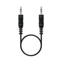 Nanocable Cable Audio Estereo Jack 3.5mm Macho a Jack 3.5mm Macho 1.50m - Color Negro