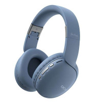 DCU Tecnologic Auriculares Bluetooth Plegables Soundpro - Conexion Bluetooth V5.0 - Altavoces 40mm - Bateria 400Mah - 15h de Uso- Disfruta de la Musica en Cualquier Lugar - Color Azul