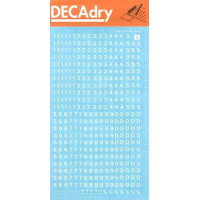 Apli Numeros Transferibles - 4mm - Facil Aplicacion - 420 Caracteres - Blanco