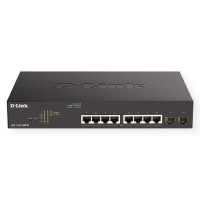 D-Link Switch Semigestionable 8 Puertos Gigabit PoE 130W + 2 Puertos Combo