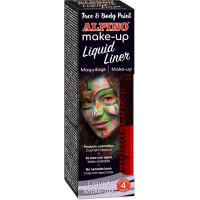 Alpino Make-up Liquid Liner Pack con 4 Botes de Maquillaje Liquido con Aplicador - Se Lava con Agua - Testado Dermatologicamente - Color Rojo