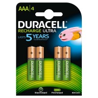 Duracell Pilas Recargables NiHM AAA LR03 1.2V 850mAh Ultra - Precargadas - (4 unidades)
