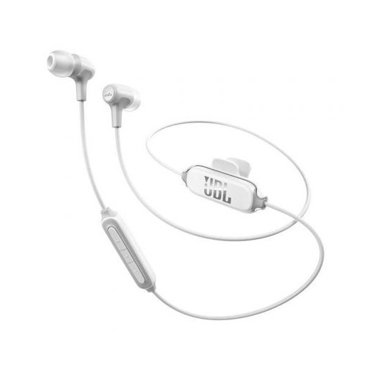 JBL E25T Auriculares Bluetooth con Microfono - Autonomia hasta 8h - Asistente de Voz - Manos Libres - Color Blanco