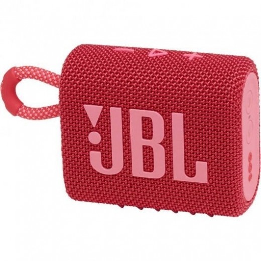 JBL GO 3 Altavoz Bluetooth 5.1 4.2W - Resistencia al Agua IPX7 - Autonomia hasta 5h - Manos Libres - Color Rojo/Rosa