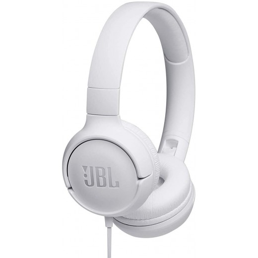 JBL Tune 500 Auriculares con Microfono - Diadema Ajustable - Plegables - Control en Cable - Cable de 1.20m