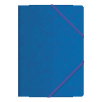 Dohe Carpetas de Gomas con Tres Solapas - Tamaño Folio - Fabricadas en Cartulina de Primera Calidad - Plastificadas - Cierre de Gomas Planas