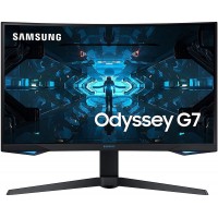 Samsung Odyssey G7 Monitor Curvo QLED 27 pulgadas WQHD - Respuesta 1ms - 16:9 - Angulo de Vision 178º - USB-A