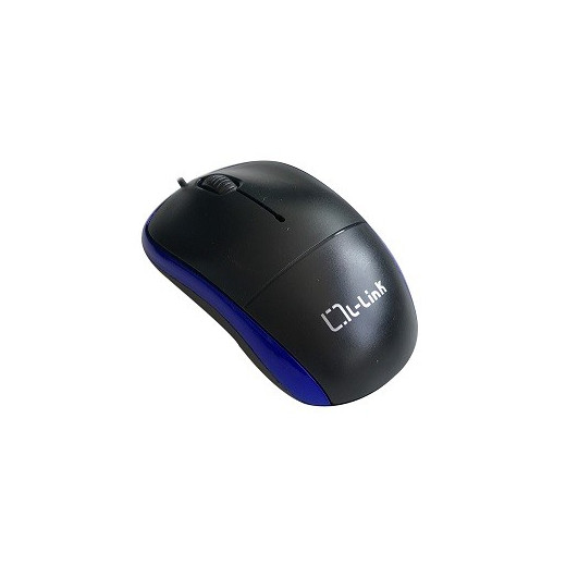 L-Link LL-2080-A Raton Optico USB Negro/Azul 1.2m