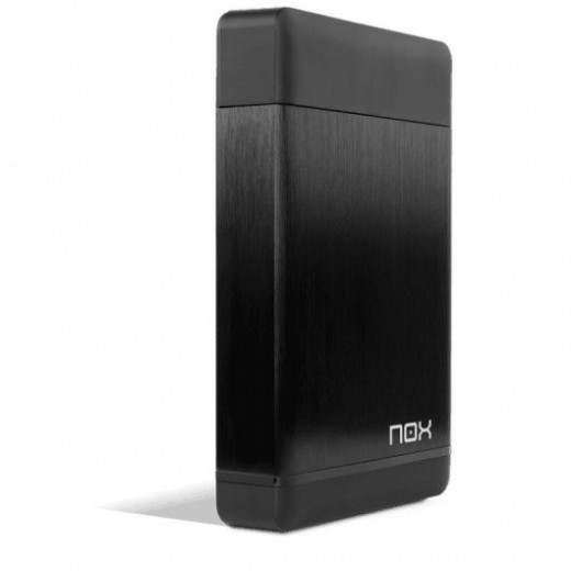 Nox Lite 3.5'' HDD/SSD Caja Externa USB 3.0 - Discos de hasta 10TB - Plastico y Aluminio - Color Negro