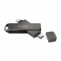 Sandisk IXpand Luxe Memoria USB-C y Lightning 256GB - Color Negro (Pendrive)