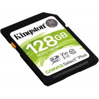 Kingston Tarjeta SDXC 128GB UHS-I Clase 10 100MB/s Canvas Select Plus