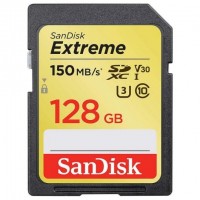 Sandisk Extreme Tarjeta SDXC 128GB UHS-I V30 U3 Clase 10 150MB/s
