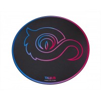 Talius Floorpad 100 Alfombra de Suelo Circular Gaming - Diametro 100cm - Grosor 3.0mm - Resistente al Agua - Color Negro con Di