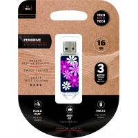 TechOneTech Flower Power Memoria USB 2.0 16GB (Pendrive)